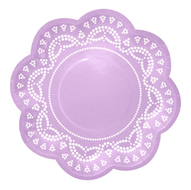 Lavender Lovely Lace  - paper plates
